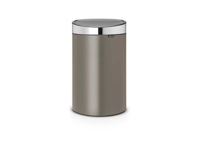 Brabantia touch bin prullenbak - 40 liter - platinum/matt steel deksel - afbeelding 1 van  2