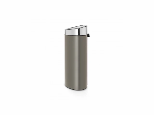 Brabantia touch bin prullenbak 40 l platinum met mat steel deksel - afbeelding 2 van  6