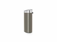 Brabantia touch bin prullenbak 40 l platinum met mat steel deksel - afbeelding 2 van  6