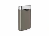 Brabantia touch bin prullenbak 40 l platinum met mat steel deksel - afbeelding 3 van  6