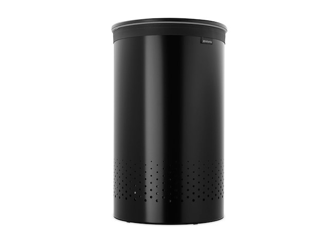 Brabantia wasmand - met deksel - 60 l - matt black / dark grey - afbeelding 2 van  6