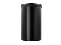 Brabantia wasmand - met deksel - 60 l - matt black / dark grey - afbeelding 2 van  6
