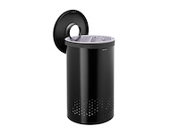 Brabantia wasmand - met deksel - 60 l - matt black / dark grey - afbeelding 3 van  6