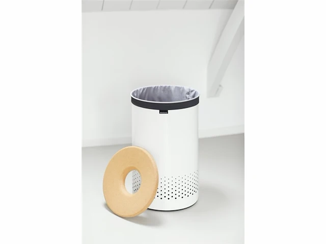 Brabantia wasmand 60 l wit - afbeelding 3 van  3