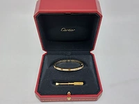 Bracelet pave diamond 18k yellow gold, cartier, love small, 2024 - afbeelding 4 van  11