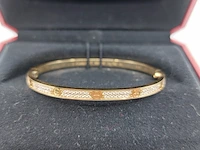 Bracelet pave diamond 18k yellow gold, cartier, love small, 2024 - afbeelding 8 van  11