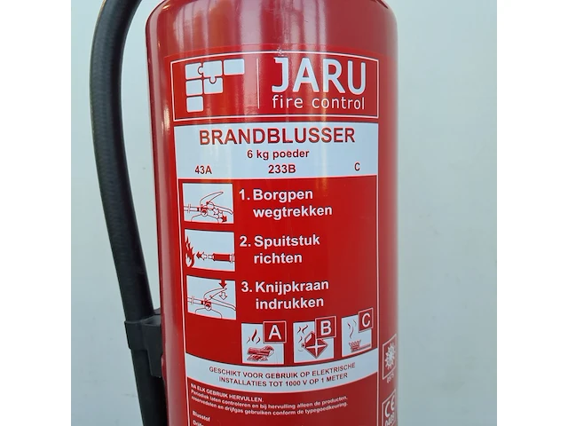 Brandblusser 6kg poeder, jaru - afbeelding 4 van  8