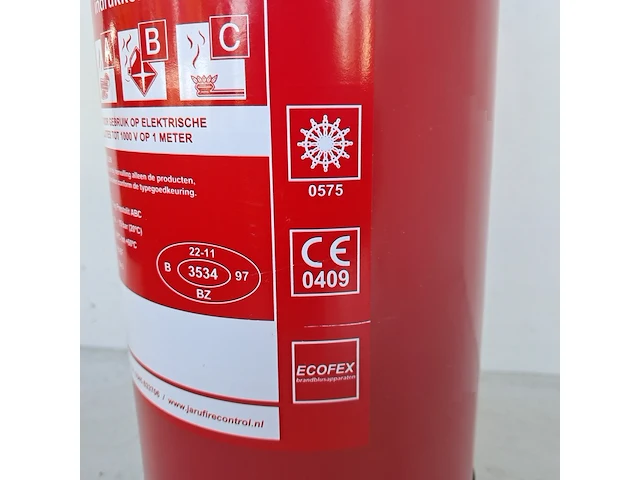 Brandblusser 6kg poeder, jaru - afbeelding 6 van  8