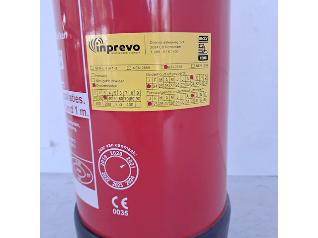 Brandblusser 6kg poeder, jaru - afbeelding 6 van  8