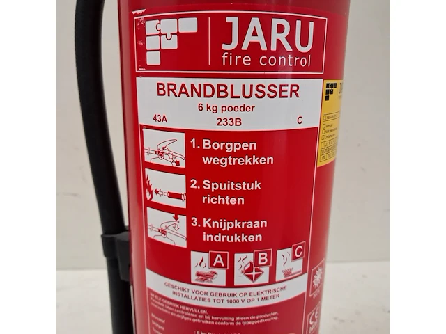 Brandblusser 6kg poeder, jaru - afbeelding 2 van  14