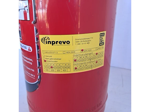 Brandblusser 6kg poeder, tragter - afbeelding 6 van  8