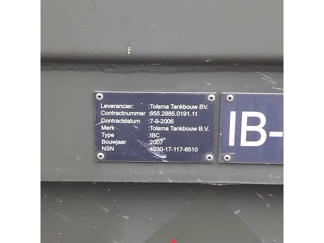 Brandstof container, tolsma, ibc, 2007 - afbeelding 4 van  7