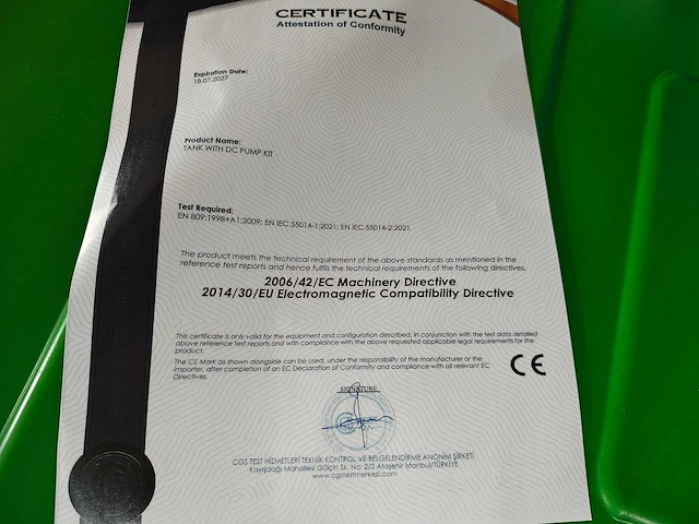 Brandstof opslagtank ibc 400 liter - afbeelding 15 van  15