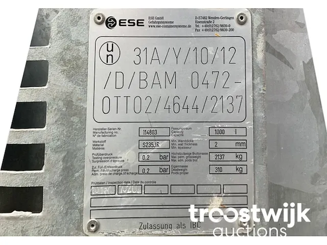 Brandstof opslagtank - afbeelding 9 van  9