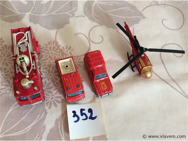 Brandweer voeruigen 4stuks - afbeelding 1 van  4