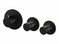 Brauer - 5-s-088black edition - inbouwthermostaat met 2 stopkranen - afbeelding 1 van  5