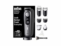 Braun beardtrimmer baardtrimmer series 9 bt9420, trimmer met kapperstools en 180 minuten gebruiksduur - afbeelding 1 van  2