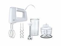 Braun hm3107wh handmixer 500w mixer wit - afbeelding 1 van  4