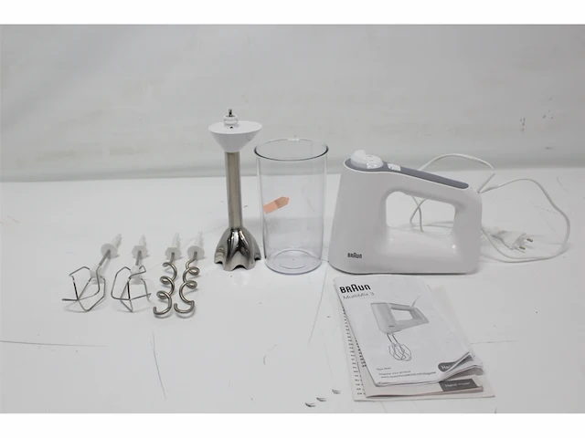 Braun hm3107wh handmixer 500w mixer wit - afbeelding 3 van  4