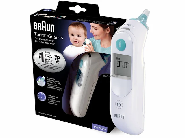 Braun irt 6020 mnla thermometer - afbeelding 2 van  4