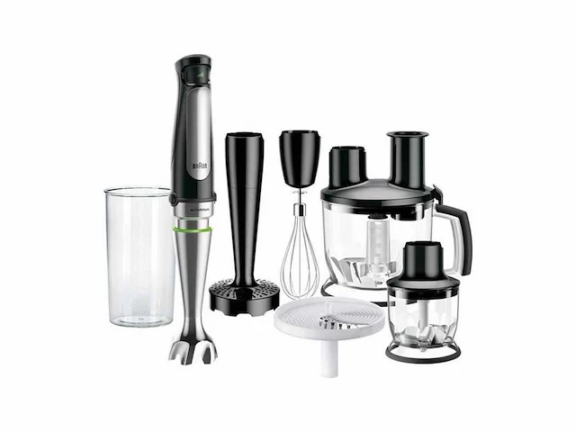 Braun multiquick 7x mq7087x - staafmixer - zwart - afbeelding 1 van  2