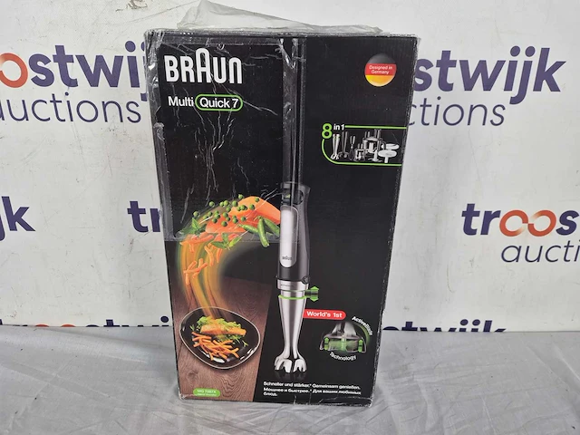 Braun multiquick 7x mq7087x - staafmixer - zwart - afbeelding 2 van  2