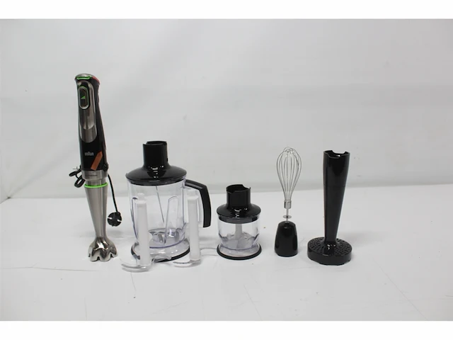 Braun multiquick 9 mq 9147x staafmixer 1200 watt traploze snelheidsinstelling inclusief 5 accessoires - afbeelding 5 van  6