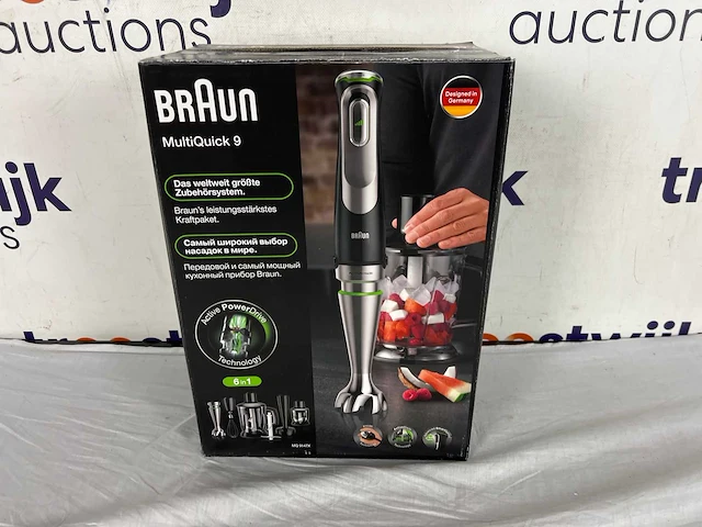 Braun multiquick 9 mq9147x - staafmixer - zwart - afbeelding 2 van  2