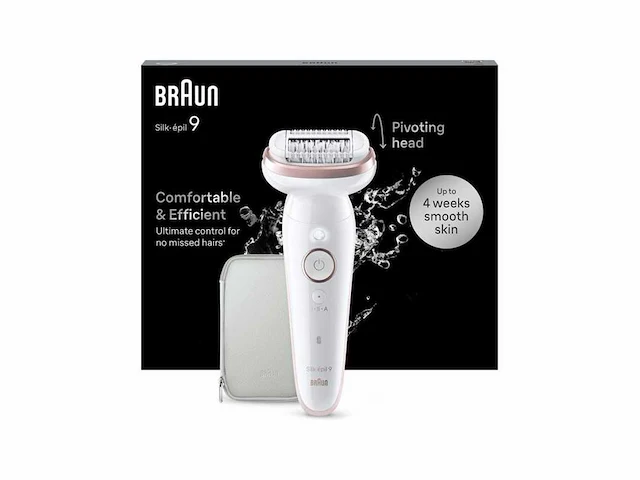 Braun silk-épil 9 - epilator met ladyshave opzetstuk - goud/wit - afbeelding 1 van  2