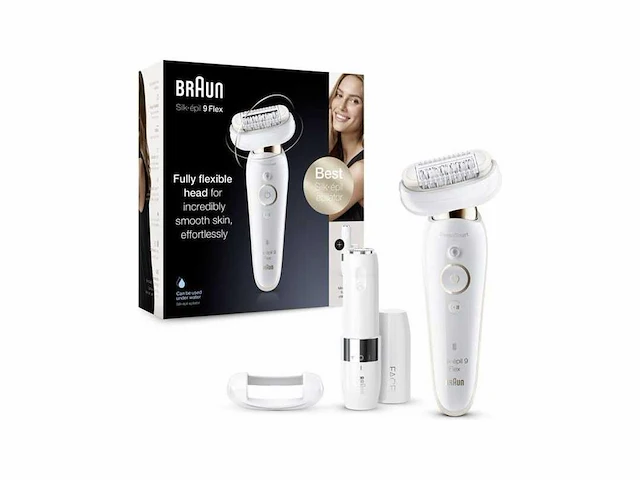 Braun silk-épil 9 flex 9005 40 pincetten goud, wit - afbeelding 1 van  2