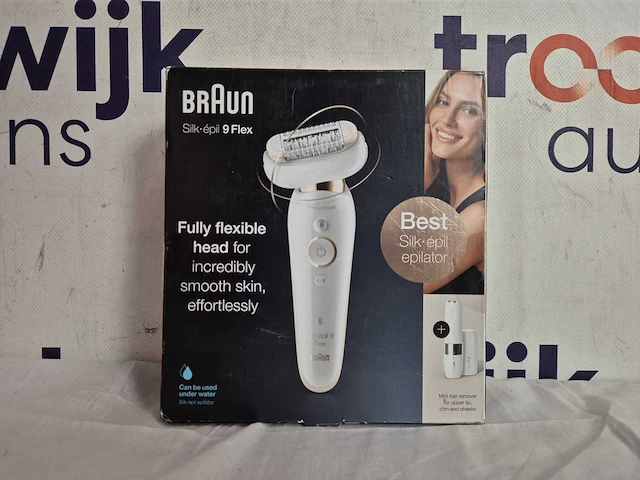 Braun silk-épil 9 flex 9005 40 pincetten goud, wit - afbeelding 2 van  2