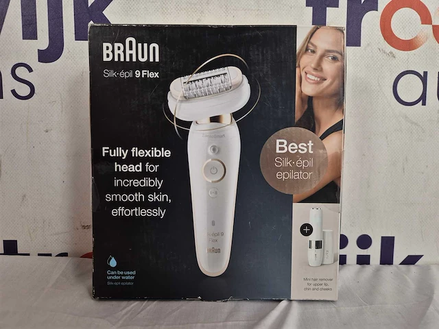 Braun silk-épil 9 flex 9005 40 pincetten goud, wit - afbeelding 2 van  2