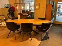 Bravia ovale eiken eetkamertafel - afbeelding 3 van  8