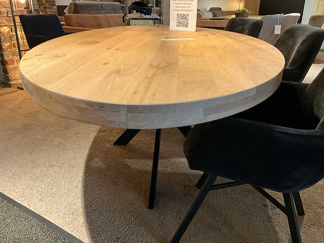Bravia ovale eiken eetkamertafel - afbeelding 6 van  8