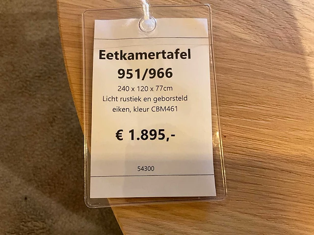 Bravia ovale eiken eetkamertafel - afbeelding 8 van  8