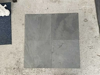 Braziliaanse leisteen 30x30x1 cm grey ca. 59 m² voor binnen en buiten-vloer en wand - afbeelding 8 van  8