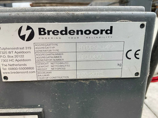 Bredenoord stamford 140 kva stroomgenerator - afbeelding 8 van  9