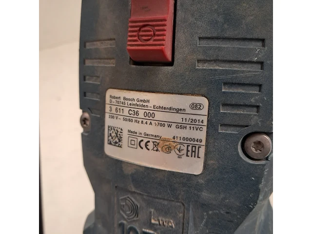 Breekhamer - 11kg - 230v - sds-max, bosch, gsh 11 vc, 2014 - afbeelding 5 van  6