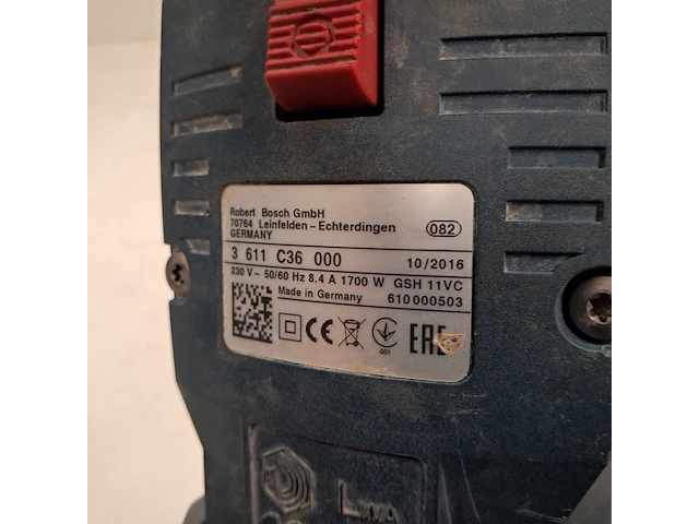 Breekhamer - 11kg - 230v - sds-max, bosch, gsh 11 vc, 2016 - afbeelding 5 van  6