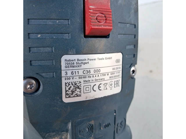 Breekhamer - 11kg - 230v - sds-max, bosch, gsh 11 vc, 2019 - afbeelding 7 van  9