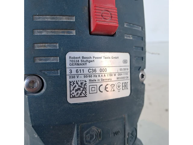 Breekhamer - 11kg - 230v - sds-max, bosch, gsh 11 vc, 2019 - afbeelding 6 van  8