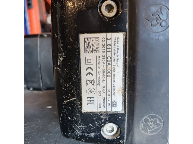 Breekhamer - 30kg - 230v - hex-28, bosch, gsh 27 vc, 2016 - afbeelding 8 van  8