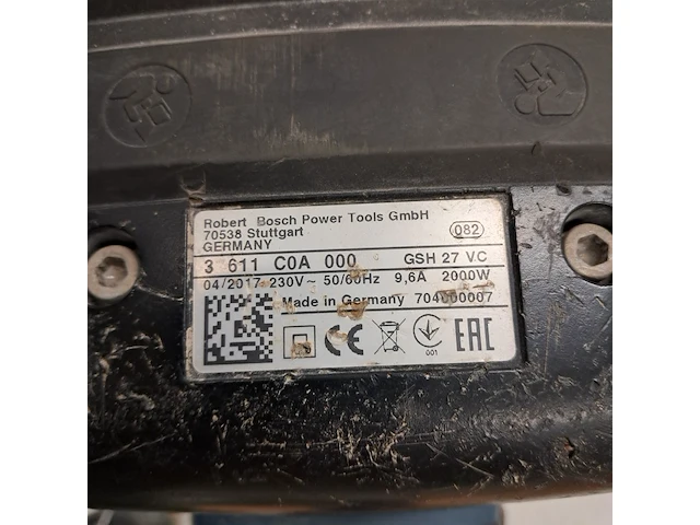 Breekhamer - 30kg - 230v - hex-28, bosch, gsh 27 vc, 2017 - afbeelding 6 van  6