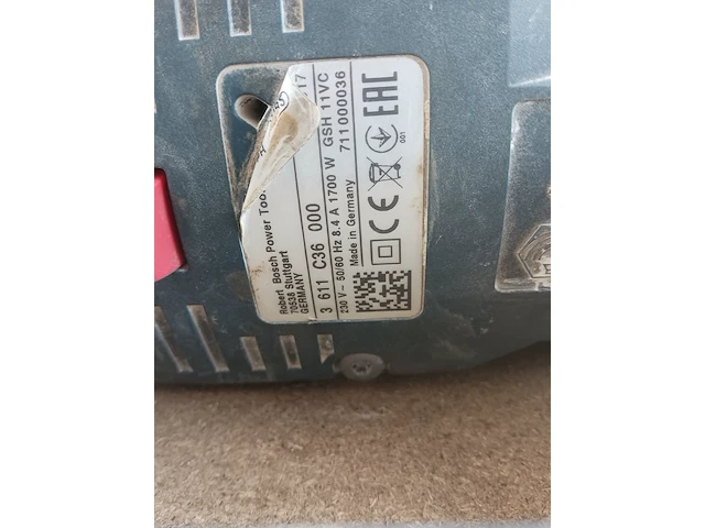 Breekhamer 11kg sds-max 230v ~, 2008 - afbeelding 9 van  10