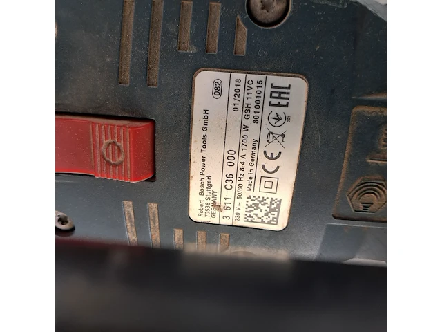 Breekhamer 11kg sds-max 230v ~ bosch, gsh 11 vc, bouwjaar 2018 - afbeelding 5 van  5