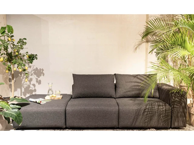 Breeze loungebank outdoor antraciet, zuiver , donkergrijs / antraciet - afbeelding 3 van  5