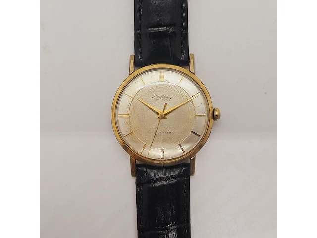 Breitling geneva gold filled mechanisch horloge - afbeelding 1 van  7