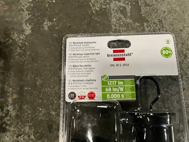 Brennenstuhl - ip 45 werkplaats looplamp in blisterverpakking (2x) - afbeelding 3 van  3