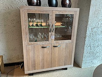 Brescia eiken vitrinekast - afbeelding 2 van  5