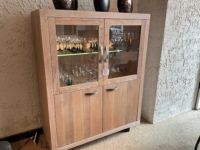 Brescia eiken vitrinekast - afbeelding 4 van  5